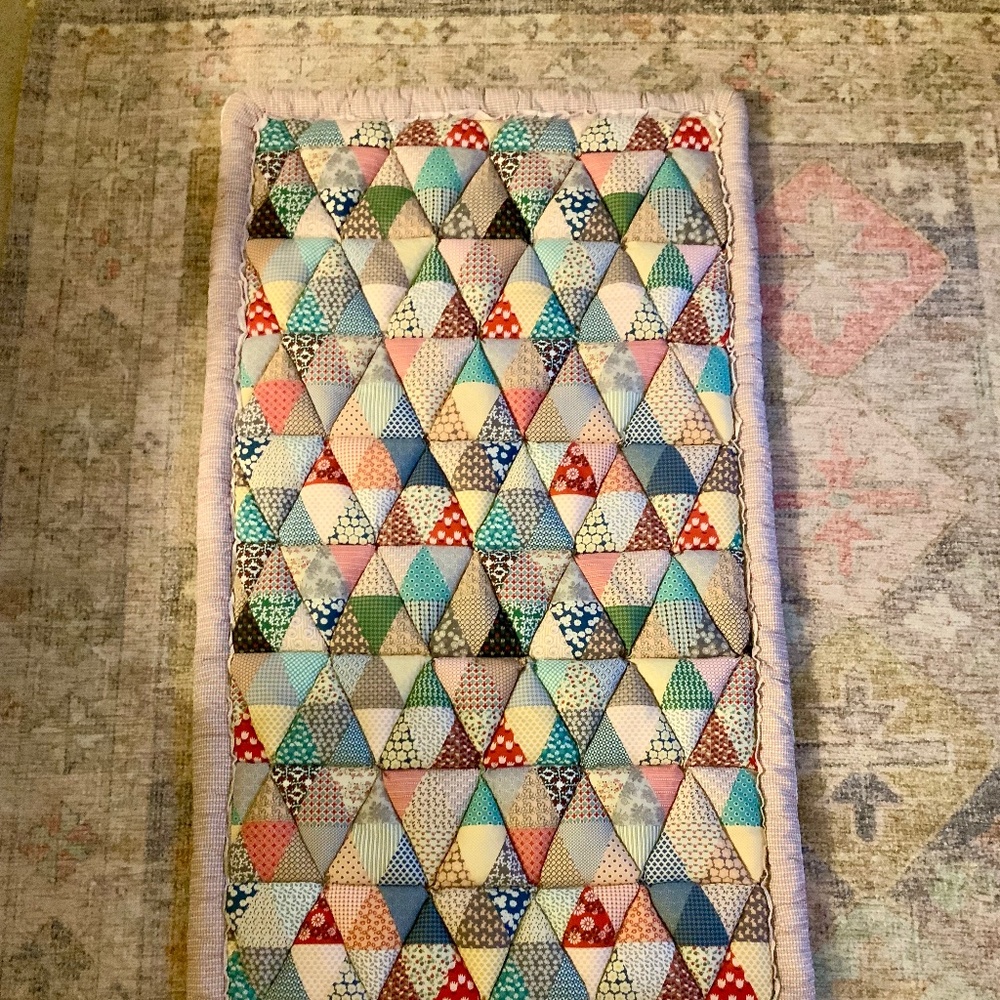 NEW Quilted couch topper or decor with gripped bottom